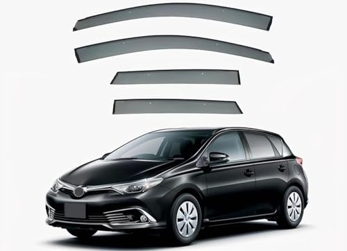 MadongJ Windabweiser Für Toyota Auris 2012-2015 2019+, Außenmontage Seitenfenster Visier Windabweiser Regenschutz Regenabweiser Wind Regen Schutz