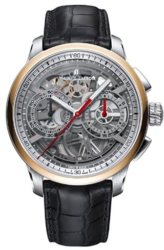 MAURICE LACROIX Masterpiece Skeleton Chronograph Automatik Herren-Armbanduhr MP6028-PS101-090-3