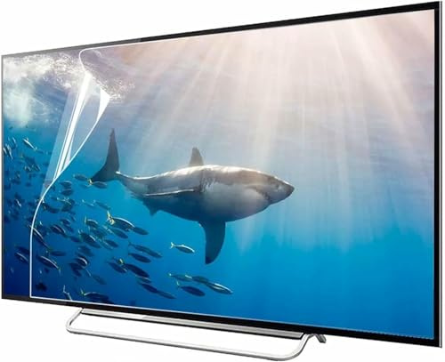 CWCQGH 55Inch Matte Anti-Glare TV Screen Protector, Anti-Reflection TV Screen Film, Blue Light Glare Reduction Eye Protection for LCD, LED, OLED, QLED & 4K HDTV-