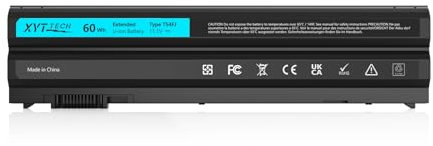 K KYUER 60WH T54FJ Laptop Battery Replacement for Dell Latitude E5420 E5520 E5430 E5530 E6420 E6430 E6520 E6530 E6440 Series 2P2MJ 312-1325 312-1165 M5Y0X PRV1Y 11.1V 6-Cell