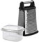 Barazzoni 8640006700 My Utensil-Rallador de 4 Lados con Recipiente, Acero Inoxidable Plástico, Negro
