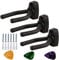 Electrely 3 Stück Gitarre Haken Halter Wand Halterung Display Gitarren Ständer für Akustik Gitarre, Ukulele, Bass, Banjo, Violine, E-Gitarre,Mandoline usw
