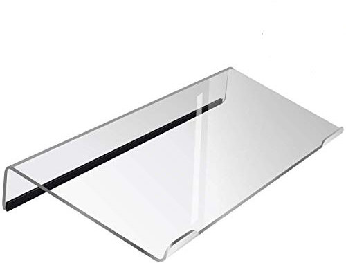 Refrze Computer-Tastatur-Ständer, Tastatur-Ständer, Tastatur-Ständer, durchsichtige Acryl-Tastatur-Ablage (Halter) für einfaches ergonomisches Tippen und Arbeiten zu Hause und im Büro upgraded farblos