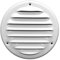 Griglia in metallo da 10,2 cm, colore bianco, copertura per bocchetta di ventilazione, griglia di ventilazione integrata, rete per ventilazione HVAC