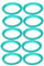 UPKOCH 10 Pcs Silicone Joint Filtre Remplacement Anneau en Caoutchouc Joint Anneau pour Rechargeable Réutilisable Café Capsules Gousses en Acier Inoxydable Capsule