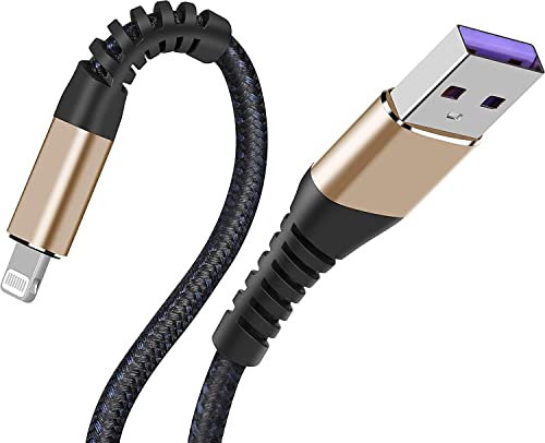 [ Apple Certified 2pack ] iPhone Charger,Lightning Cable, Fast Charging Cord for Apple iPhone 12/11/11Pro/11Max/ X/XS/XR/XS Max/8/7/6/5S/SE/iPad Mini Air (6ft, Gold)