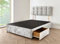 DECORE4U LTD – Silver Divan Double Bed Base with Headboard and 4 Storage Drawers |4FT6 Double Crushed Velvet Bed, Double Bed, (W= 135 cm x L= 190 cm)