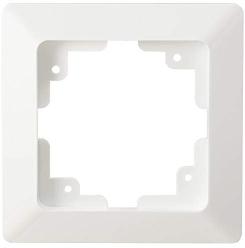 MILOS 1-fach Rahmen Abdeck-Rahmen 80x80mm Einzelrahmen Wand-Rahmen für UP-Einsätze Matt Weiß