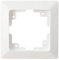 MILOS 1-fach Rahmen Abdeck-Rahmen 80x80mm Einzelrahmen Wand-Rahmen für UP-Einsätze Matt Weiß