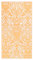 vidaXL Outdoor Teppich Zweischichtiger Jacquard Terrassenteppich Außenteppich Küchenteppich Indoor Terrasse Balkon Flur Küche Bad Orange Weiß 80x150cm PP