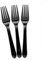 100 Black Forks Strong Heavy Duty (Washable & Reusable)