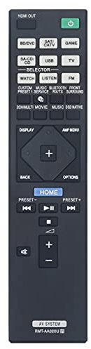 RMT-AA320U RMTAA320U Replace Remote Control fit for Sony Multi Channel Stereo AV Receiver STR-DN1080 STR-ZA810ES STRDN1080 STRZA810ES