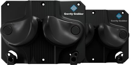 Gravity Grabber Ultimate Ski & Snowboard Wandhalterung - Passt zu jedem Ski/Snowboard - für Schadensfrei Lagerung von Rocker und Tips - 2X – Schwarz