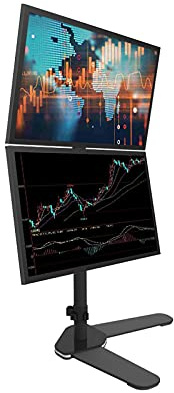 dxjsf Monitor Arm/Stand Dual LCD Monitor Desk Mount Stand 17-27 Monitor Mount Stand Up and Down Dual Screen Monitor Mount Arm with 75/100mm VESA, Hold Up to 22 Lbs Screen Monitor Mount (Style : B)