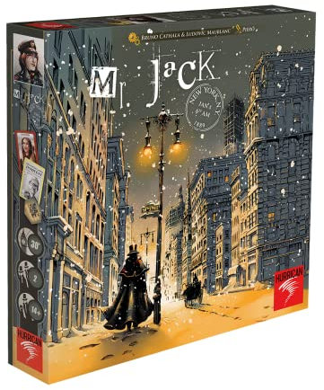 Hurrican, Mr. Jack – New York, Familienspiel, Deduktionsspiel, 2 Spieler, Ab 14+ Jahren, 30+ Minuten, Deutsch