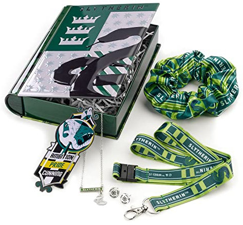 HARRY POTTER Set Regalo Ufficiale Serpeverde House, Verde, Taglia Unica Donna