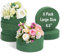 HOXHA 8 Pack Round Floral Foam Blocks, 6.5 Inches Wet Green Foam Bricks for Flower Arrangements Florists Supplies for Fresh or Artificial Flowers Wedding Holiday