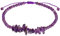 Jewboo Bracelet de cheville réglable en améthyste naturelle pour femme - Cristaux polis - Fait à la main - Pierres précieuses Reiki - Bijoux de plage, 10 inch, Pierre, Pierre de lune