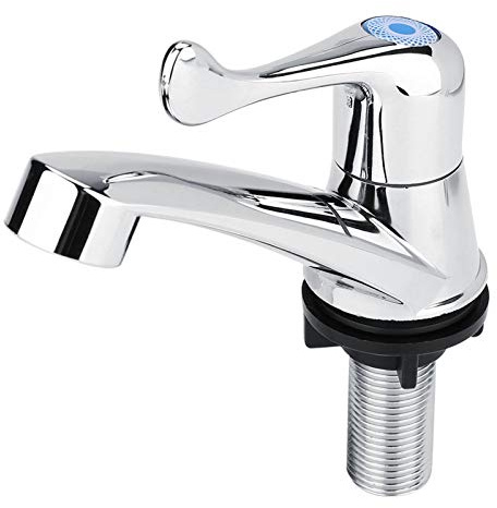 Spacnana Grifo de Agua, Grifo de Agua Grifo de Agua Fría Simple, G1/2 para Lavabo, Lavamanos, Fregadero de Agua (de G1/2)