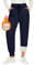 CAMPSNAIL Warme Jogginghose Damen Gefütterte mit 2 Taschen Kordelzug Winter Fleece High Waist Lange Sportleggins Trainingshose Freizeithose Sweathose Marineblau,XL