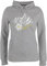 Pullover Damen Hoodie Frauen - Kompatibel mit Oktoberfest - Edelweiß Berge Wandern Wanderlust Berg Ruft Alpen - XXL - Grau meliert - trachtenpullover Oktober Bergen Oberteile trachtenhoody