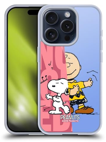 Head Case Designs Offizielle Peanuts Snoopy & Charlie Halbzeiten Und Gelächter Gelhülle [Militärischer Schutzgrad] Kompatibel Mit Apple iPhone 15 Pro Und Kompatibel Mit MagSafe