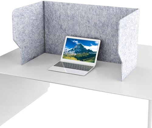 whalebee Schreibtisch Trennwand Akustik Und Sichtschutz Faltbar 3-Panel-Partition Für Schreibtisch 24 Zoll 32 Zoll 39 Zoll Faltbar Trennwands, Spuckschutz Tragbar Für Thekenaufsatz Lernbüro
