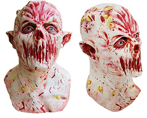 Toyvian halloween masken halloweenmaske terrifier mask masken zu halloween Horrormaske Zombie-Maske kleidung Maskerade-Maske Halloween-Gesichtsmaske menschlicher Kopf bilden Kopfbedeckung
