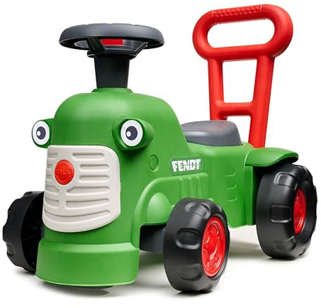 FALK Fendt Traktor Spielzeug in Grün | Traktor Kinder & Kinder Traktor ab 1 Jahr | Spielzeug Traktor & Stabiler Sitztraktor mit Rückenlehne & Startschlüssel für drinnen & draußen