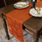 Joyfol Day Jacquard-Tischläufer, Herbstlandschaft, Ahornblatt, Erntedankfest, wasserdicht, für Küche, Esszimmer, Ernte, Urlaub, Tischdekoration, 35,6 x 152,4 cm, Rost/gebranntes Orange