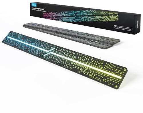 Govee Austauschbare Frontplatten mit Linienmuster für Gaming Glide Wandleuchte H6063, Inklusive 3 austauschbaren Frontplatten und 1 Schraubendreher