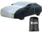 EYPINS Autoabdeckung wasserdichte, Allwetter-Autoplane für 415-490 cm Limousine, Auto Abdeckplane Sonne Staub Schutz Car Cover 490cm x 190cm x 150cm, Schwarz-Silber