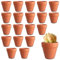 DYOUen Lot de 20 mini pots en terre cuite, 3 x 3,5 cm, en céramique, pour l'intérieur et l'extérieur, cactus, plantes succulentes, maison
