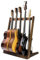 KingPoint Multi-Gitarrenständer, Holzständer, Präsentationsständer, universelles Gitarrendisplay