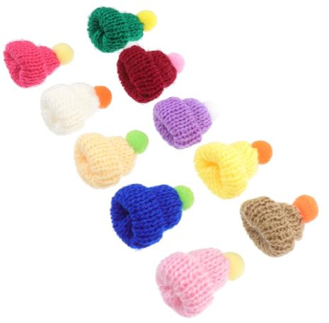 GAROZATION Bunte Mini-strickmützen Handgefertigte Deko-accessoires Für Festliche Dekoration