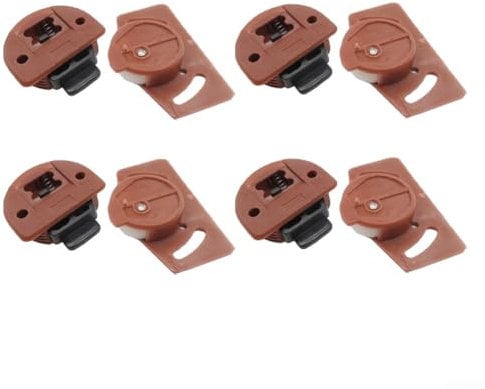Sliding Door Roller Mute Wheels Gear Track Kits, Furniture Roller Wheels Sliding Wheels, Sliding Door Runner For Wardrobe Cabinet(4 Pair)