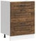 vidaXL Küchenunterschrank Kalmar Räuchereiche Holzwerkstoff, Spülenunterschrank, Schrank Küche, Lagerschrank, Unterschrank für Küche, Küchenzeile