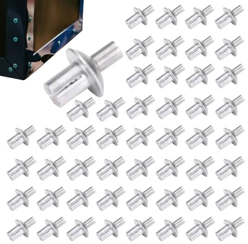 Rivetti con nucleo in alluminio a testa rotonda, 100 pezzi Rivetti in alluminio ad espansione a percussione, rivetti a percussione per casa, elettronica, precisione