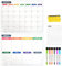 YOPEUC Paquete de 10 Calendario Magnético para Nevera,Planificador Semanal Magnetica,Organizador Familiar Pizarra Borrable con 6 Marcadores y 1 Borrador, Planificador Semanal Nevera 40 x 30cm
