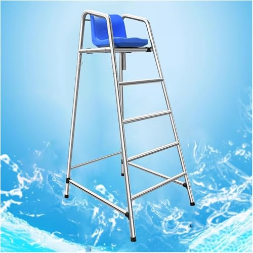 AVLLSO Aufstellbecken - Leiter für Pool, See und Strand, 120cm / 150cm / 180cm Höhe Abnehmbare Poolside Life Guard Stühle, Lasten 660lbs(L-180cm/70.8inch Tall)