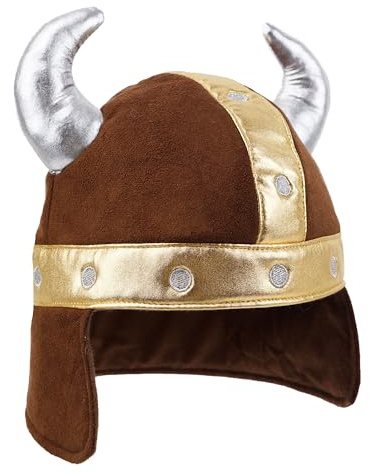 Lullaberry Kids Plush Viking Helmet – Soft Pretend Play Costume Hat with Silver Horns – Medieval Adventure Dress-Up Accessory for Toddlers and Kids Ages 3+