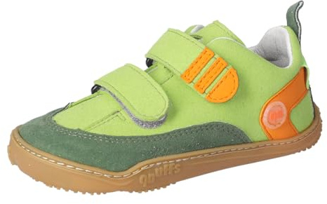 qnuffs Barfußschuhe AHORN, Sneaker, Kinderschuh, Unisex, Klettverschluss, Naturkautschuk, Mädchen, Junge, Klatthalbschuhe, waschbar, Weite M
