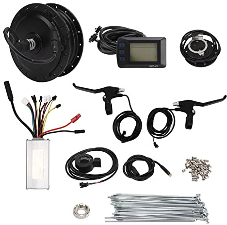 Kit di conversione bici elettrica 36V 500W Motore anteriore M3 Display Kit motore brushless con controller 22A per bicicletta pieghevole scooter elettrico fai da te (Per raggi del cerchio da 20