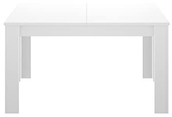 LIQUIDATODO ® - Mesa extensible de 140x90cm moderna y barata ext a 190cm en blanco brillo