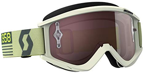 Scott Recoil Xi MX Goggle Cross/MTB Brille beige/braun/silberfarben chrom works
