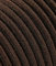 Cavo Elettrico Tondo/Rotondo Rivestito in Tessuto. Colore Marrone Cotone. Sezione 2x0.75 (5 Metri)
