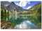 Paul Sinus Art Leinwandbilder | Bilder Leinwand 120x80cm Tatra Gebirge mit Spiegelung im Bergsee