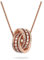 Swarovski Further Anhänger, Pavé, Verschlungener Reif, Weiß, Roségold-Legierungsschicht