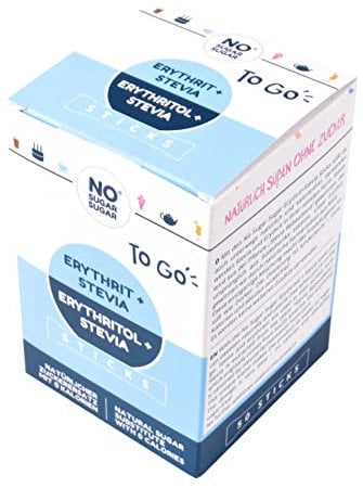 NO SUGAR SUGAR Vorteilspack 3x200g Erythrit + Stevia Sticks vegan, Zuckerersatz kalorienfrei, zahnfreundliche 1:1 Süße gegenüber Zucker, 100% zuckerfrei ohne Eigengeschmack, perfekt für unterwegs