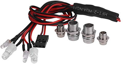 RC Auto LED Licht, 4LEDs Scheinwerfer Rücklicht Kit für Fernbedienung LKW Auto Zubehör Teile